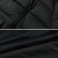 Veste matelassée à capuche pour homme, chaude pour l'hiver, avec fermeture éclair asymétrique, imperméable et légère