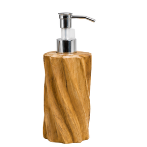 ARTERRA Luxury Teak Wood Modern <b>Dispenser</b> Holder for Liquid Soap & <b>Shampoo</b>-Durable Waterproof Eco-Friendly Bathroom Use - Product Image 3