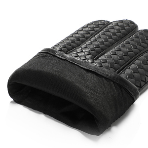 Guantes de Carreras de Cuero con Dedos Completos, Cierre de Gancho y Bucle, Ligeros, Transpirables, Antideslizantes para Actividades al Aire Libre, Motocross de Invierno - Product Image 4