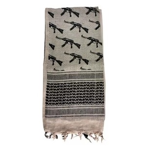 Écharpe palestinienne unisexe tendance 100% coton, large, style Arafat Hatta Keffiyeh, avec pompons, Shemagh, style arabe, douce, ethnique, camouflage - Product Image 4