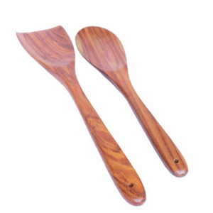 Handcrafted Olive Wood Salad Servers Set Eco-Friendly Natural Wooden Salad <b>Tongs</b> & Mixing Spoons Tableware For Wedding Tableware - Product Image 6