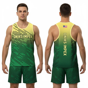 Uniforme de Atletismo Personalizado al por Mayor, Jersey y Pantalones Cortos para Entrenamiento, Fabricante OEM/ODM, Uniforme de Atletismo Cómodo - Product Image 1