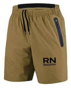 Shorts de sport pour hommes à taille mi-haute, à carreaux, séchage rapide, entrejambe de 5 pouces, extensibles, avec cordon de serrage, en toile anti-plis - Product Image 1