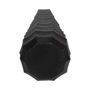 Modern Black Metal Floor <b>Vase</b> Handmade Geometric Design for Living Room <b>Decor</b> - Product Image 4