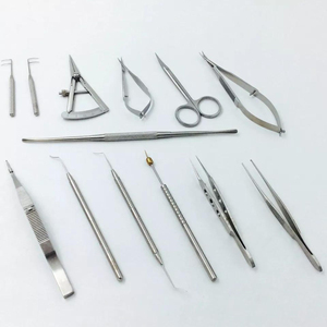 Manual Stainless Steel Glaucoma Surgery Instruments Set <b>Silicone</b> Tray Reusable Autoclavable Ophthalmic <b>Tools</b> - Product Image 2