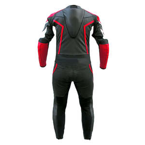 Traje de Motociclismo de Cuero Hecho en Pakistán, Jersey de Carreras de Dos Piezas, Traje de Carreras de Motocicleta, Equipo de Protección de Cuero Vacuno, OEM - Product Image 2