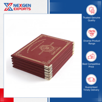 Nexgen Exports : Classeur de présentation en cuir PU de qualité supérieure, design classique, logo personnalisé, option de conception personnalisée.