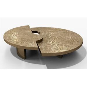 Table d'appoint moderne en métal argenté, style pieds métalliques, pour salon, décoration moderne pour la maison. - Product Image 1