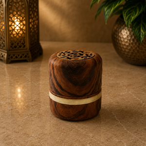 Natural Wooden Pyramid Bakhoor Burner Meditation Incense Holder <b>Oud</b> Censer Charcoal Aroma <b>Diffuser</b> Middle Eastern Home Decor - Product Image 2