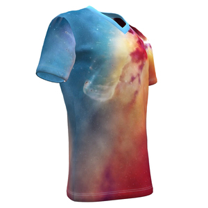 เสื้อยืดผู้ชายแบบสวมใส่สบาย ผลิตตามสั่ง พิมพ์ลายแบบซับลิเมชั่น ผ้าโพลีเอสเตอร์ 100% แห้งเร็ว ระบายอากาศได้ดี เหมาะสำหรับออกกำลังกาย เล่นกีฬา รับผลิตแบบ OEM พร้อมโลโก้ น้ำหนักเบา ประสิทธิภาพสูง - Product Image 5