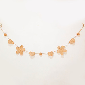 Handbraided rattan <b>christmas</b> garland nature inspired garlands holiday decoration accessories - Product Image 1