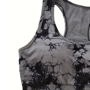 Ensemble de yoga 3 pièces pour femme 2026 à séchage rapide, anti-transpiration, avec leggings de compression, tenue de sport OEM - Product Image 5