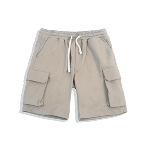 Pantalones Cortos Cargo de Forro Polar para Hombre, Logotipo Personalizado, 100% Algodón Canvas, Ecológicos, de Secado Rápido, Antiarrugas, con Múltiples Bolsillos, Cintura Elástica Informal - Product Image 1