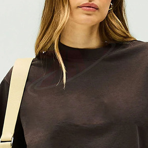 Camiseta de Algodón Premium para Mujer, Corte Holgado, Tejido Suave y Transpirable, Ropa Casual de Verano, Moda Diaria - Product Image 2