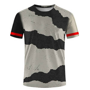 เสื้อยืดแขนสั้นลายพรางสำหรับผู้ชาย รุ่นใหม่ พรีเมียม ระบายอากาศได้ดี สวมใส่สบาย เทคโนโลยีซับลิเมชั่น เสื้อยืดแห้งเร็ว เสื้อออกกำลังกาย - Product Image 1
