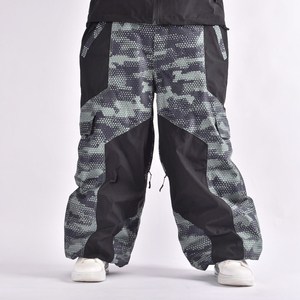 2026 American Style <b>Plus</b> <b>Size</b> Printed Wide Leg <b>Parachute</b> Cargo <b>Pants</b> Casual Hiking Straight Leg Waterproof Windproof Outdoor - Product Image 1