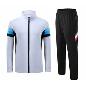 Lightweight Winter Solid Mesh Soccer Tracksuit Custom Team Logo Warm up Suit Moisture <b>Control</b> for Team Practice - Product Image 4
