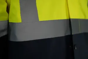 Logo Winter Waterproof Reflective Safety <b>Work</b> <b>Jacket</b> Detachable Inner Liner <b>Construction</b> Security Workwear - Product Image 3