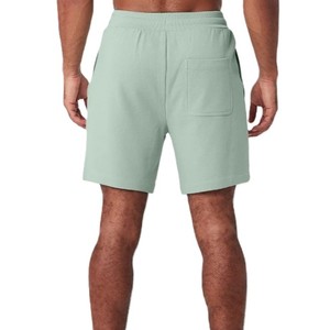 Pantalones Cortos Bermuda de Algodón Verde Sólido para Hombre 2026 con Cordón en la Cintura, Diseño Casual de Tiro Medio con Bolsillos, Tejido Transpirable, ODM - Product Image 4