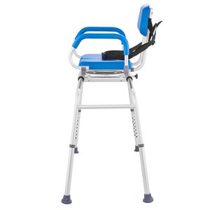 Panca di Trasferimento Leggera Girevole a 360 Gradi con Braccioli Imbottiti e Caratteristiche di Sicurezza - Product Image 6