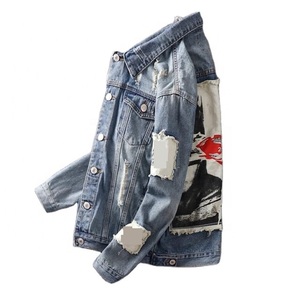 Pakistan Made Top Quality Jackets / Jeans Jacket Custom Embroidered Men Outwear Cotton Denim Jackets Fashionable Denims trending - Product Image 4