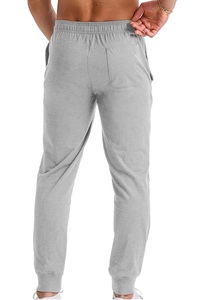 <b>Men's</b> Gray Cotton Vintage Acid Wash Mid Rise Straight Sweatpants Elastic Waist Joggers with Side Pockets Autumn Wear - Product Image 6