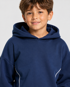 Kid Boys Fleece 2 Piece <b>Set</b> Boys Casual Fleece Sportswear Wholesale Kids Fleece <b>Sets</b> Private Label Kids Fleece Tracksuit - Product Image 3