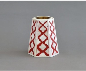 Portavelas Decorativo de ILAHI Hecho a Mano con Incrustaciones de Madreperla, Ecológico, con Impresión Personalizada, para Velas Aromáticas, Ideal para Cumpleaños - Product Image 1