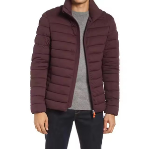 Veste matelassée réversible imperméable à capuche pour homme, haute qualité, coupe-vent, respirante, chaude, 100 % polyester, personnalisable - Product Image 5
