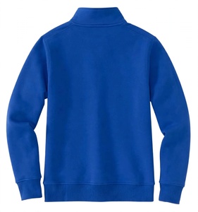 Custom Royal Blue Quarter <b>Zip</b> <b>Sweatshirt</b> <b>Men</b> Heavyweight Fleece <b>Half</b> <b>Zip</b> Pullover Blank Plain Oversized Quarter-<b>Zip</b> <b>Sweatshirt</b> - Product Image 3