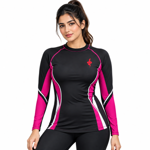 <b>Women</b> <b>Rash</b> <b>Guard</b> Performance Sportswear Long Sleeve Shirt Quick Dry Breathable Athletic Top <b>for</b> Surfing Swimming Fitness Outdoor - Product Image 1
