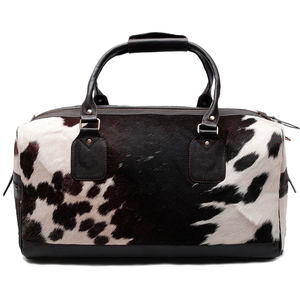 Bolsa de Viaje de Cuero Vacuno Estilo Boho Occidental, Nueva Llegada 2026, Gran Capacidad, Casual, Resistente, para Fin de Semana, Viajes Cortos y Deportes - Product Image 3