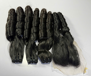 Extensions de cheveux humains Remy AZURA HAIR du Vietnam, double trame, couleur brun naturel, double tirage, 100g - Product Image 3