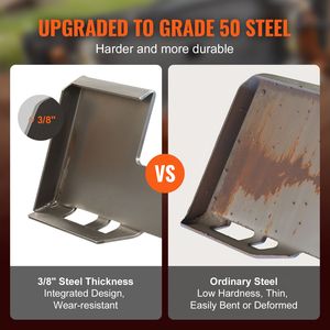 Piastra di Attacco Rapido 3/8" per Skid Steer con Ricevitore da 2.28" e Capacità di 7000 libbre - Product Image 3