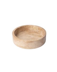 Bol en pierre de travertin beige neutre élégant, design minimaliste moderne pour la décoration de la maison ou du bureau, élégant et polyvalent - Product Image 1