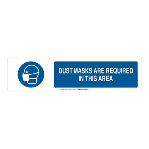 Señal de Seguridad Deslizante para Mascarillas Antipolvo Brady, para Uso en el Lugar de Trabajo y en Laboratorios - Product Image 1