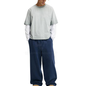 Street Wear Baggy <b>Trouser</b> Men Casual Fashion Loose Fit Wide Leg Pants For Travel Gym Walking And Modern Wear - Product Image 2