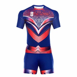 Ensemble d'uniformes de rugby sur mesure, respirant, séchage rapide, impression de logo personnalisé, haute qualité, 100% polyester. - Product Image 6