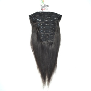 Extensions de cheveux naturels noirs de qualité supérieure, vierges, indiens, Remy, doux, sans couture, volume et longueur professionnels, vente en gros, double trame, fabriquées à la machine - Product Image 1