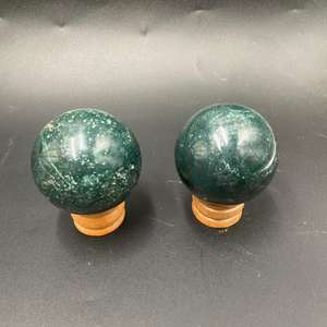 Esfera de Jaspe Verde Natural de 5 cm, Cristal Pulido, Piedra Verde Decorativa, Esfera de Cristal Curativa para Decoración del Hogar y Colección - Product Image 2