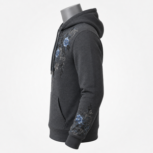 Top Selling Men's Embroidery <b>Hoodie</b> With <b>Soft</b> Fabric Comfortable Fit Durable Stitching And Stylish Design For Casual Daily Wear - Product Image 2