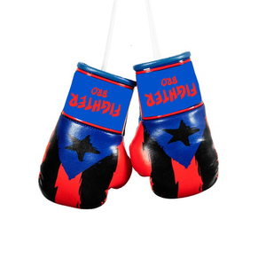 Guantes de Boxeo Colgantes para Coche, Decoración de Espejo Retrovisor de Vehículo de Cuero Sintético, Mini Artículo de Entrenamiento de Boxeo y Karate - Product Image 2