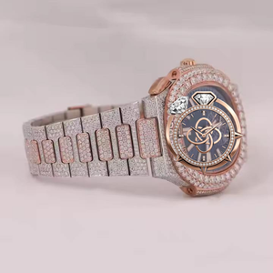 Reloj de Diamantes Moissanite de Alta Calidad para Hombre, Completamente Cubierto con Piedras VVS - Product Image 2
