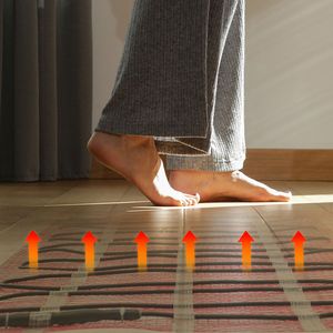 Calefactores Inteligentes para el Hogar, Sistema de Calefacción por Suelo Radiante Eléctrico Autoadhesivo de 80 Pies Cuadrados con Termostato de Control Inteligente - Product Image 3