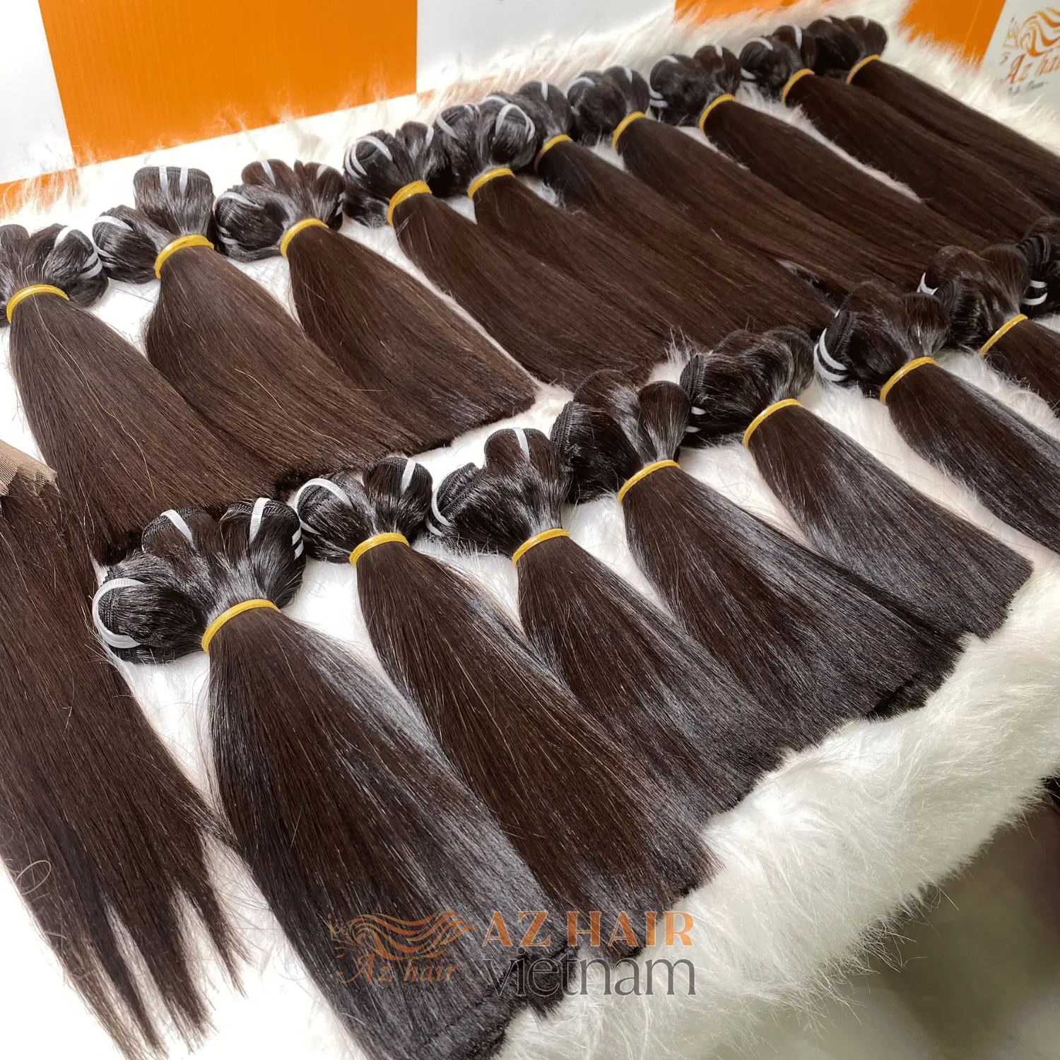 Raw Human Vietnamese Hair Bone Straight Weaving Hair Extensions Long Lasting 100% Pure Raw Unprocessed