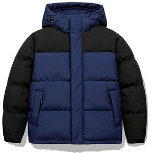 Veste matelassée à capuche pour homme de qualité supérieure avec rembourrage thermique, protection contre le vent et design confortable à coupe régulière - Product Image 5