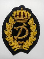 Écusson personnalisé brodé à la main en fil de bullion, monogramme 3D, lettre alphabet en fil d'or, couronne, badge de luxe, mode, thermocollant