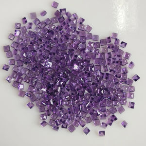 Ametista Africana Natural, Corte Cuadrado Escalonado de 2.5MM, Color Púrpura, Gemas Sueltas de la Mejor Calidad para Joyería, Gemas de Red Mountain - Product Image 3
