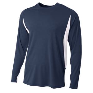 เสื้อยืดคอกลมแขนยาวแบบสวมหัวแขนยาวลำลองสำหรับผู้ชายเสื้อเชิ้ตแขนยาวแบบเรียบง่ายระบายอากาศได้ดี - Product Image 2