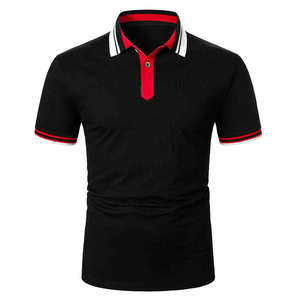 Camiseta Polo para Hombre con Logotipo Personalizado OEM, Color Sólido, Transpirable, de Algodón, para Verano, Suministro de Fabricante al por Mayor - Product Image 1